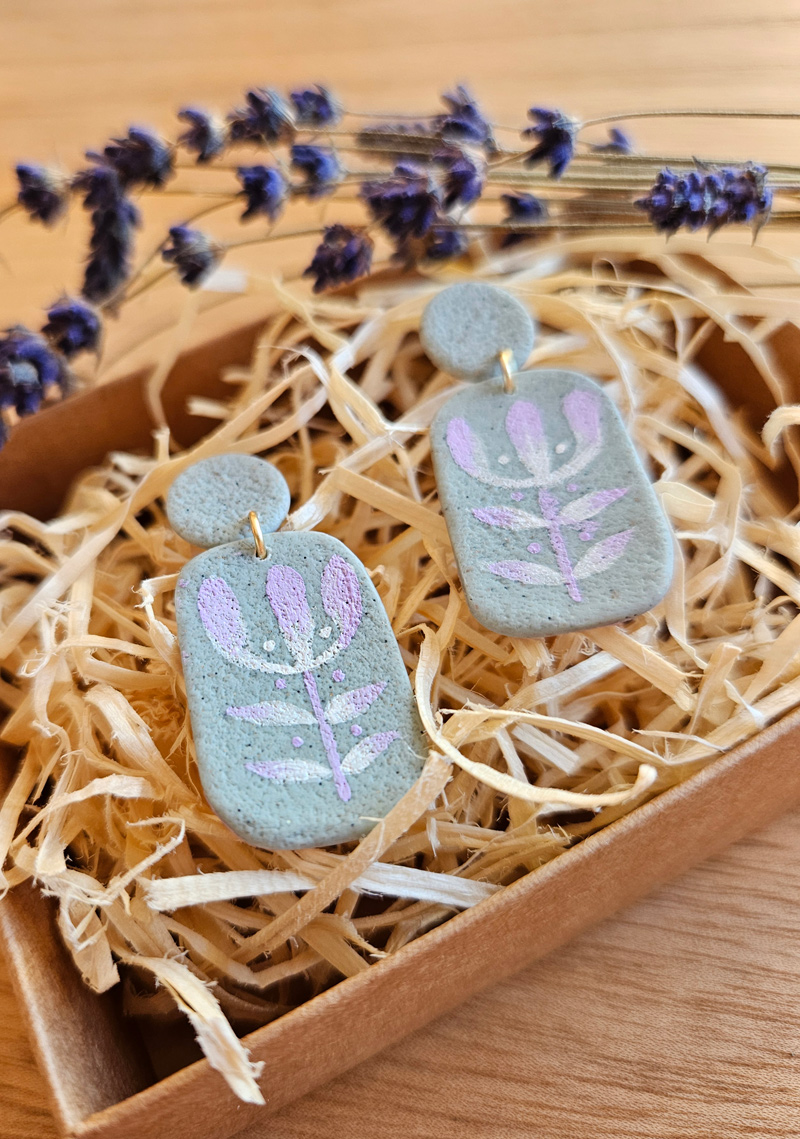 etno lilled eesti disain kõrvarõngad