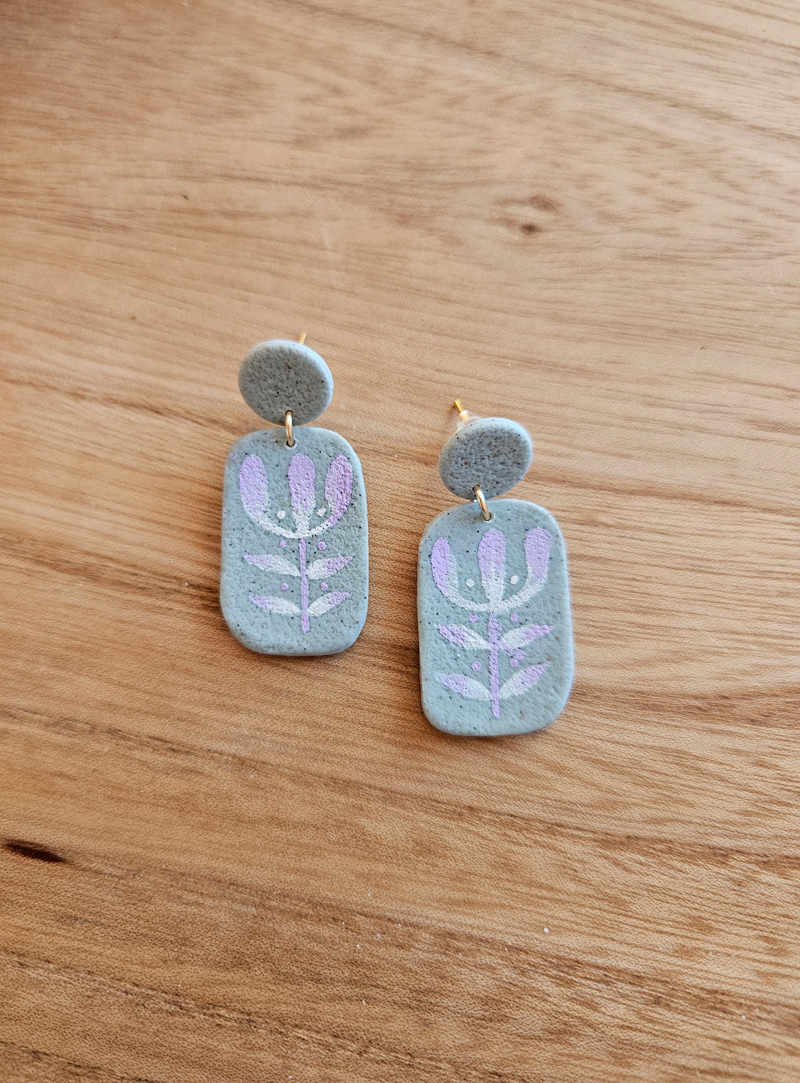 etno lilled eesti disain kõrvarõngad