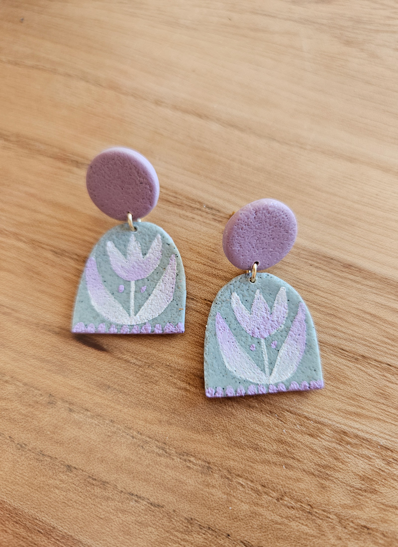 etno lilled eesti disain kõrvarõngad