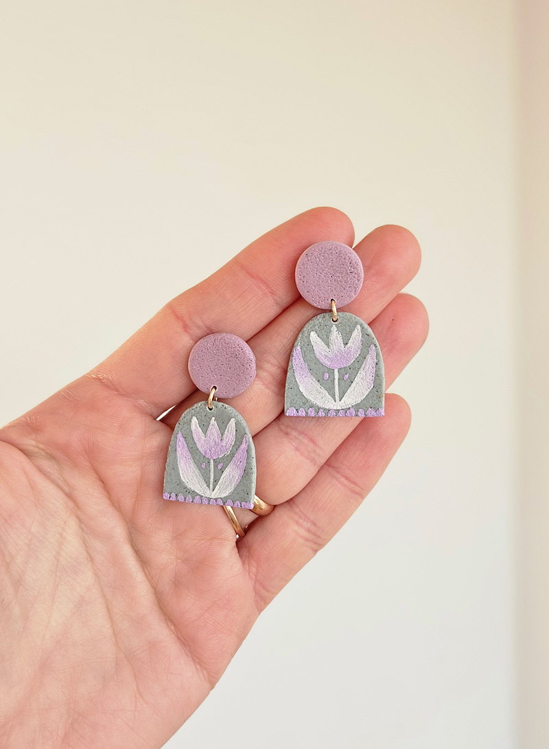 etno lilled eesti disain kõrvarõngad