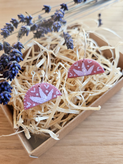 etno lilled eesti disain kõrvarõngad