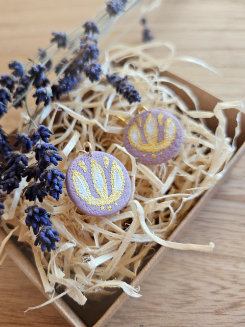 etno lilled eesti disain kõrvarõngad