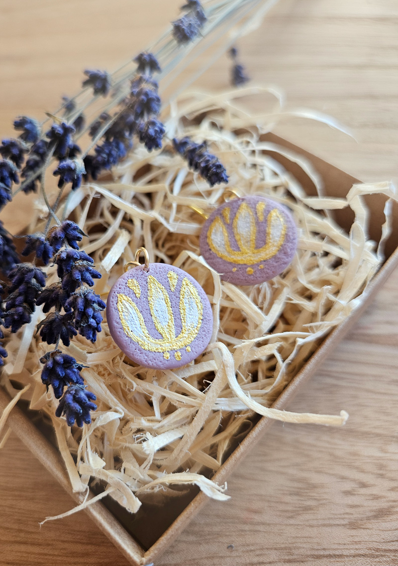 etno lilled eesti disain kõrvarõngad