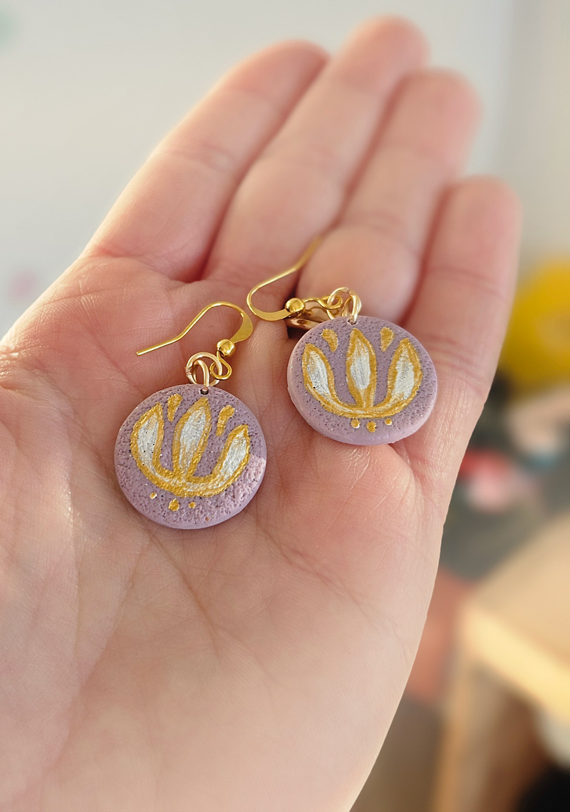 etno lilled eesti disain kõrvarõngad