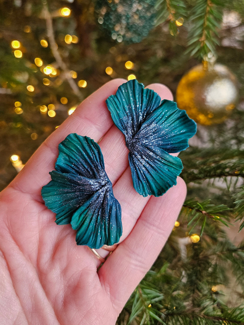 käsitöö kõrvarõngad aastavahetuseks jõuludeks