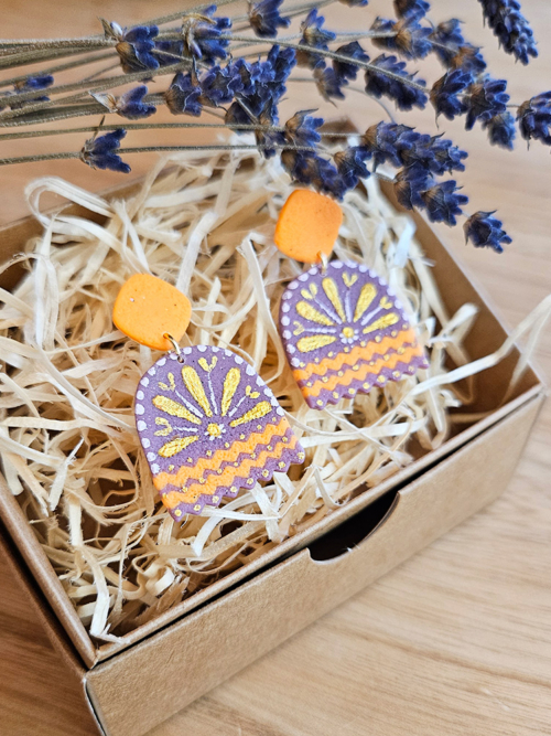 eesti disain kõrvarõngad etno lilled