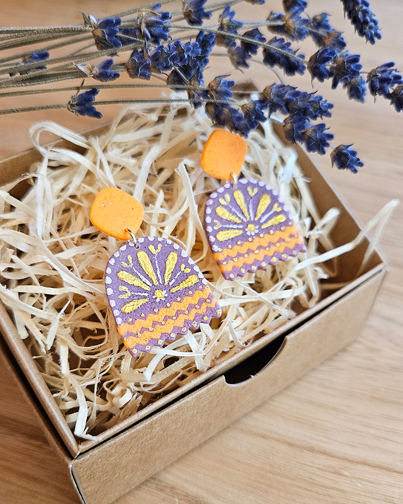 eesti disain kõrvarõngad etno lilled