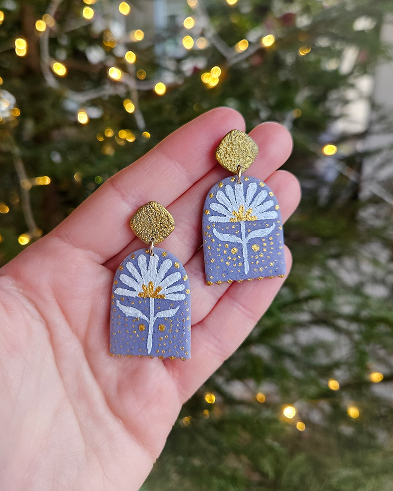 käsitöö kõrvarõngad etno lilled