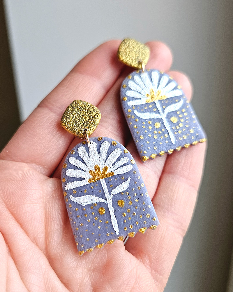 käsitöö kõrvarõngad etno lilled