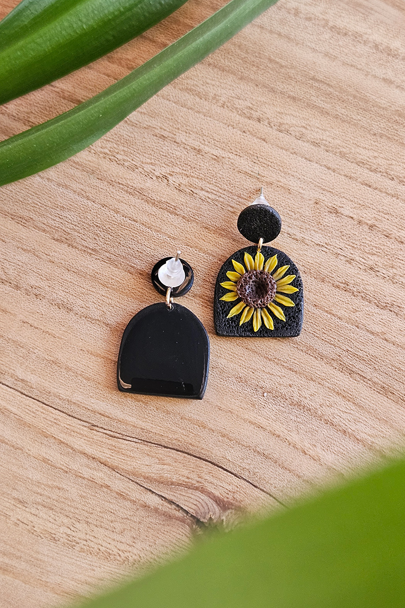 kõrvarõngad päevalill