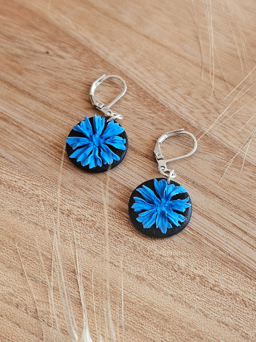 rukkilillega kõrvarõngad