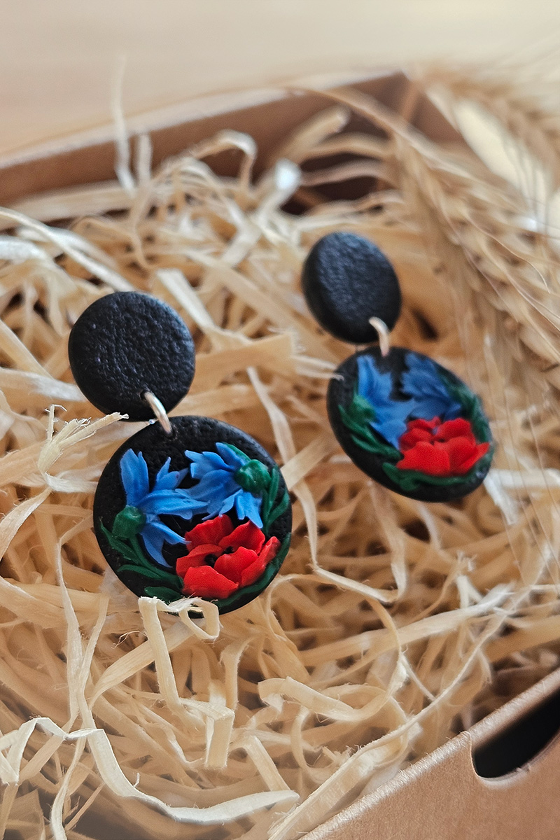 etno stiilis eesti käsitöö kõrvarõngad