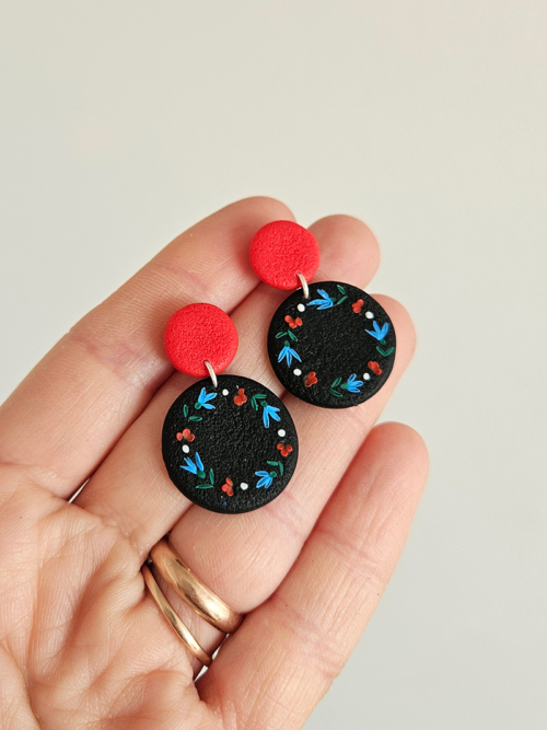 etno stiilis eesti käsitöö kõrvarõngad