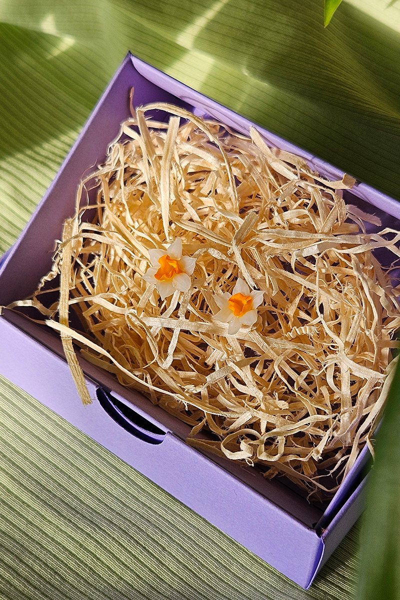 nartsissiga eesti disain kõrvarõngad